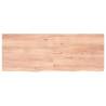 Light Brown Wall Shelf - Solid Oak, Versatile Design