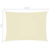 Sunshade Sail Oxford Fabric 3x4.5m - Cream | Hipomarket UK