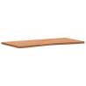 Desk Top 100x(45-50)x2.5 cm Solid Wood Beech | Hipomarket