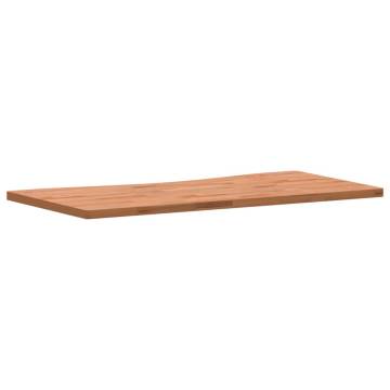 Desk Top 100x(45-50)x2.5 cm Solid Wood Beech | Hipomarket