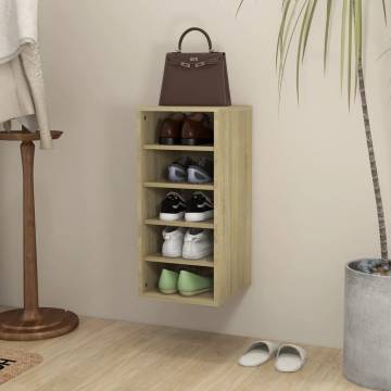 Shoe Cabinet Sonoma Oak 31.5x35x70 cm - Stylish Storage Solution