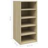 Shoe Cabinet Sonoma Oak 31.5x35x70 cm - Stylish Storage Solution