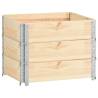 Pallet Collars 3 pcs 60x80 cm - Solid Pine Wood | Hipo Market