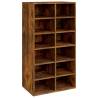 Shoe Rack Smoked Oak - Stylish Storage Solution | Hipo Market