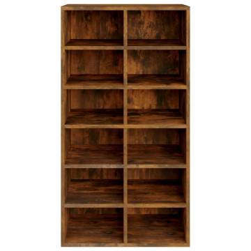 Shoe Rack Smoked Oak - Stylish Storage Solution | Hipo Market