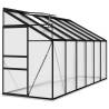 Anthracite Aluminium Greenhouse - 7.77 m³ for Your Garden