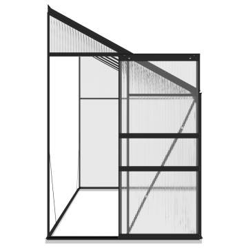 Anthracite Aluminium Greenhouse - 7.77 m³ for Your Garden