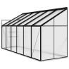 Anthracite Aluminium Greenhouse - 7.77 m³ for Your Garden