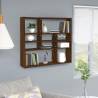 Wall Shelf Brown Oak 90x16x78 cm Engineered Wood Colour brown oak Quantity in Package 1 Number of Pieces 