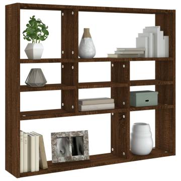 Wall Shelf Brown Oak 90x16x78 cm - Stylish Storage Solution