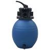 Pool Sand Filter with 4 Position Valve - 300mm Blue