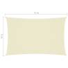 Sunshade Sail Oxford Fabric Rectangular 3x6 m - Cream | HipoMarket