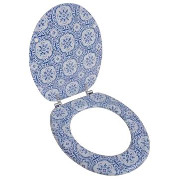 Stylish Toilet Seat with MDF Lid - Porcelain Design