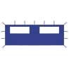 Gazebo Sidewall with Windows 6x2 m Blue Colour blue Size 6 x 2 m Quantity in Package 1 