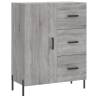 Stylish Highboard Grey Sonoma | 69.5x34x180 cm Engineered Wood