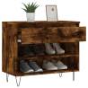 Shoe Cabinet Smoked Oak 70x36x60 cm - Stylish Storage Solution