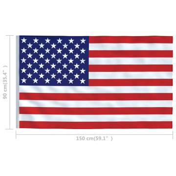 US Flag 90x150 cm - Durable Polyester & Patriotic Spirit