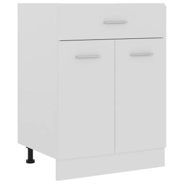 Drawer Bottom Cabinet White 60x46x81.5 cm | Hipomarket