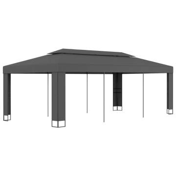 Gazebo with Double Roof 3x6m Anthracite - Ideal for Events