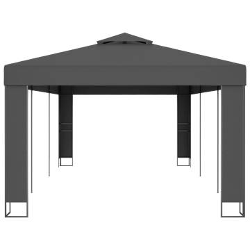 Gazebo with Double Roof 3x6m Anthracite - Ideal for Events