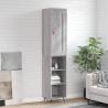 Highboard Grey Sonoma 34.5x34x180 cm Engineered Wood Colour grey sonoma Quantity in Package 1 Model 3 shelves 