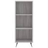 Stylish Highboard Grey Sonoma | 34.5x34x180 cm Engineered Wood