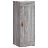 Stylish Highboard Grey Sonoma | 34.5x34x180 cm Engineered Wood