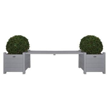 Esschert Design Planters with Bridge Bench Grey CF33G - Buy Now