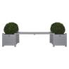 Esschert Design Planters with Bridge Bench Grey CF33G - Buy Now