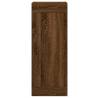 Elegant Wall Mounted Cabinet Brown Oak - 34.5x34x90 cm