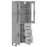 Highboard Concrete Grey - Stylish Engineered Wood Storage Unit