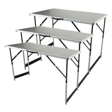 Brüder Mannesmann Folding Table Set - 3 Pcs | Durable & Compact