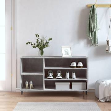 Shoe Cabinet Concrete Grey | Stylish & Functional Storage