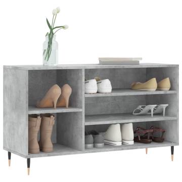 Shoe Cabinet Concrete Grey | Stylish & Functional Storage