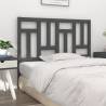 Stylish Grey Bed Headboard - Solid Pine Wood | HipoMarket