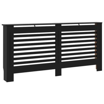 Stylish Black Radiator Cover 172x19x81.5 cm - HipoMarket