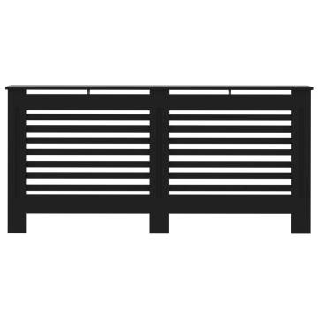 Stylish Black Radiator Cover 172x19x81.5 cm - HipoMarket