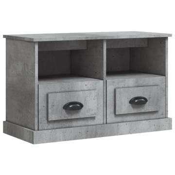 Concrete Grey TV Cabinet - Stylish & Practical 80x35x50 cm