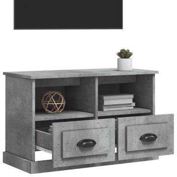 Concrete Grey TV Cabinet - Stylish & Practical 80x35x50 cm