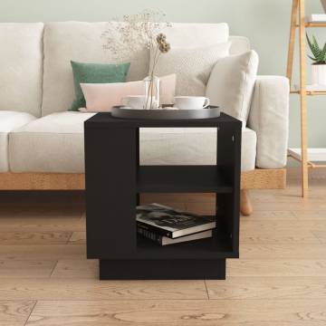 Stylish Black Coffee Table - 40x40 cm | Hipomarket