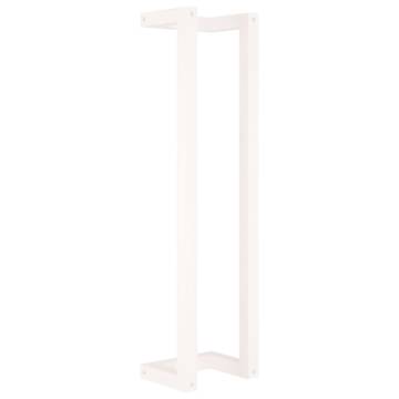 Stylish White Towel Rack - Solid Pine Wood | Hipo Market