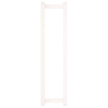 Stylish White Towel Rack - Solid Pine Wood | Hipo Market