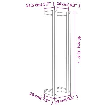 Stylish White Towel Rack - Solid Pine Wood | Hipo Market