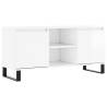 High Gloss White TV Cabinet - Stylish & Spacious Storage