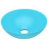 Light Green Round Bathroom Sink - Contemporary Ceramic Design