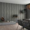 Noordwand Metallic Grey Stripes Effect Wallpaper - Topchic