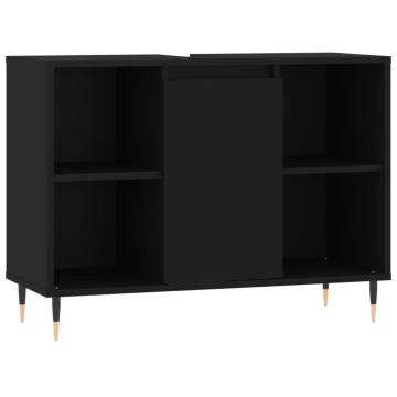 Bathroom Cabinet Black 80x33x60 cm - Stylish & Durable