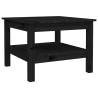 Elegant Black Coffee Table - Solid Wood Pine | Hipo Market