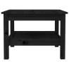 Elegant Black Coffee Table - Solid Wood Pine | Hipo Market