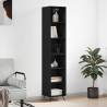 Highboard Black 34.5x32.5x180 cm Engineered Wood Colour black Quantity in Package 1 Model 3 shelves 